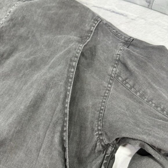 Vintage Casanova Italy Chore Shirt‎ Jacket XL Black Canvas Green Corduroy Collar - Picture 15 of 16